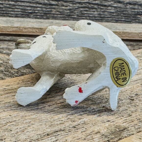 Vintage Kurt Adler Dalmatian Dog in Santa Hat Christmas Tree Ornament-3”H - Picture 7 of 8